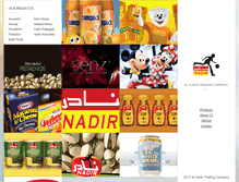 Tablet Screenshot of nadirfoods.com